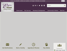 Tablet Screenshot of elgintx.com